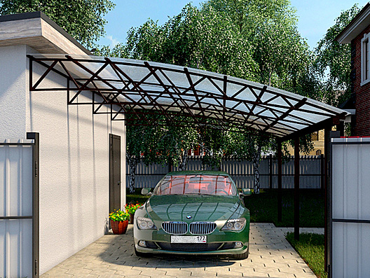 Пристенные навесы - фото