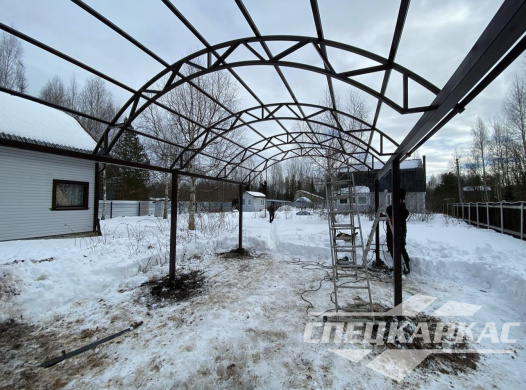 Навес для машины из поликарбоната №48 1539