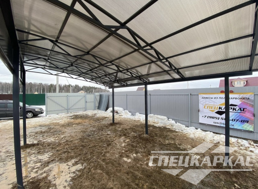 Навес для машины односкатного типа №47 1531
