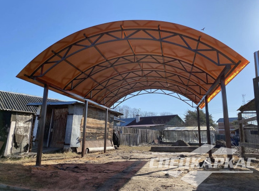 Классический арочный навес для одной машины №40 1466