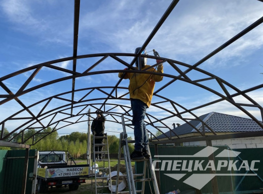 Навес для одной машины на дачу №26 1323