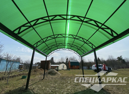 Арочный навес из поликарбоната для машины №38 1446
