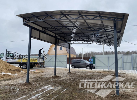 Навес для машины односкатного типа №47 1530