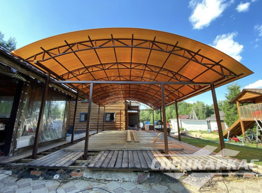 Навес из поликарбоната для бассейна №12 1185