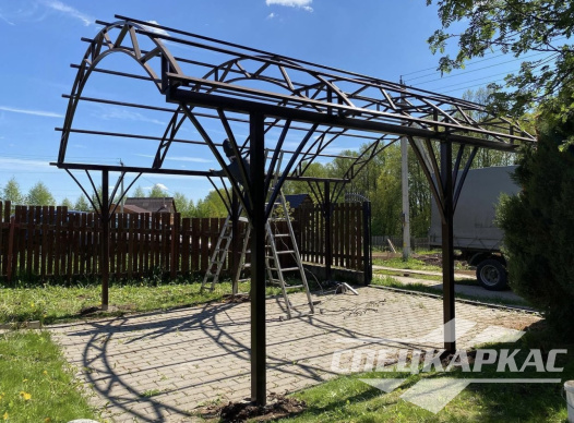 Арочный навес из поликарбоната для автомобиля №1 1087