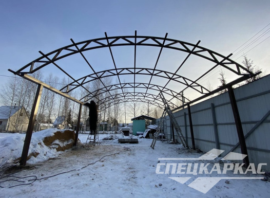 Навес для автомобиля арочного типа №57 1626