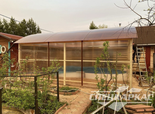 Навес из поликарбоната павильонного типа для бассейна №30 1368