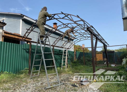 Навес из поликарбоната для одного автомобиля №89 1946