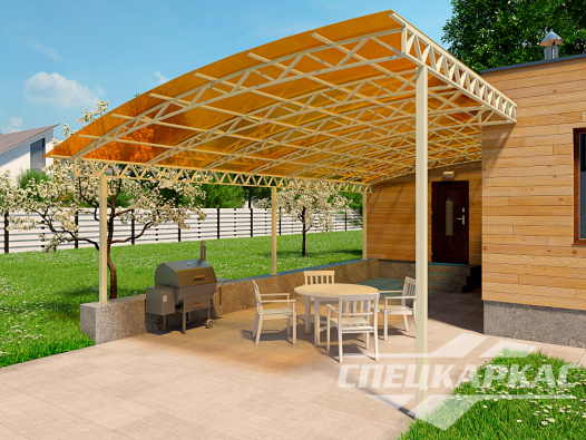 Навес для террасы №1 - фото 805