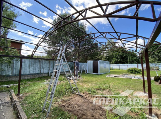 Навес из поликарбоната для зоны барбекю №22 1285