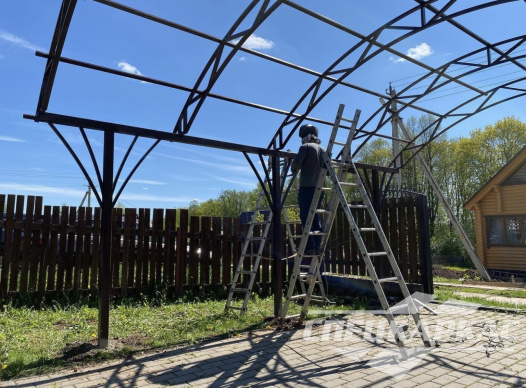 Арочный навес из поликарбоната для автомобиля №1 1088