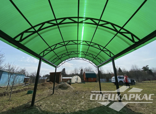 Арочный навес из поликарбоната для машины №38 1448