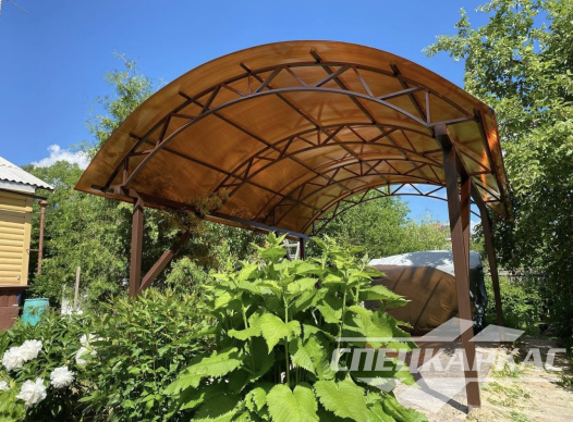 Навес из поликарбоната для зоны барбекю №21 1280