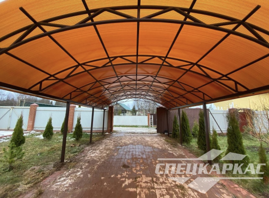 Навес из поликарбоната над парковочным местом №63 1692