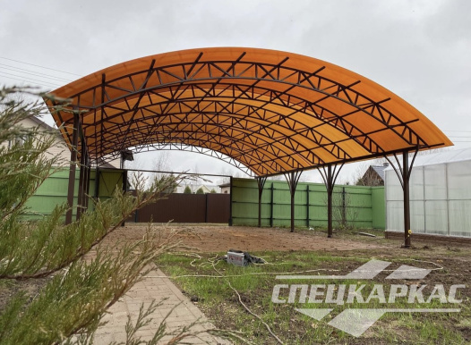 Навес для парковки двух автомобилей №78 1840