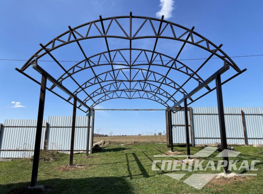 Арочный навес из поликарбоната для автомобиля №3 1098