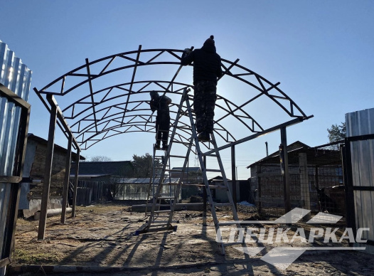 Классический арочный навес для одной машины №40 1461