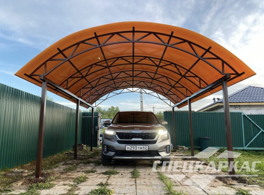 Навес для одной машины на дачу №26 1320