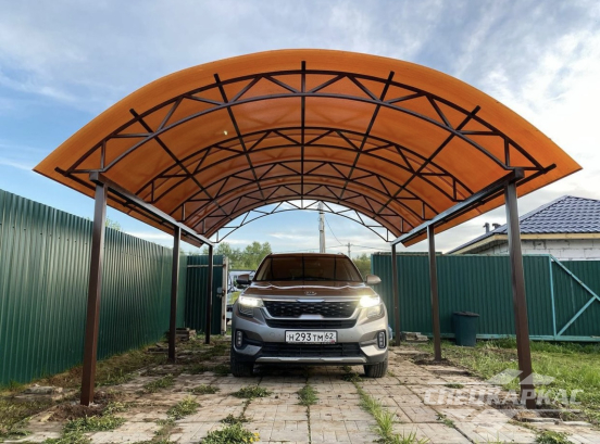 Навес для одной машины на дачу №26 1