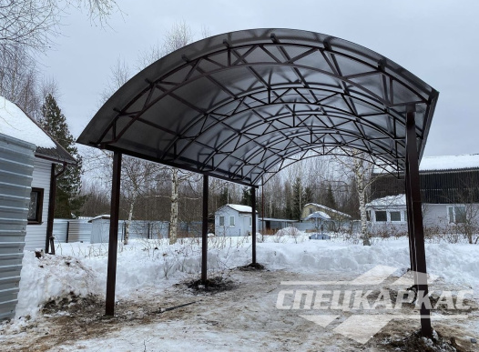 Навес для машины из поликарбоната №48 1542