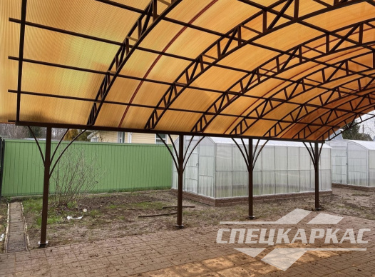 Навес для парковки двух автомобилей №78 1843