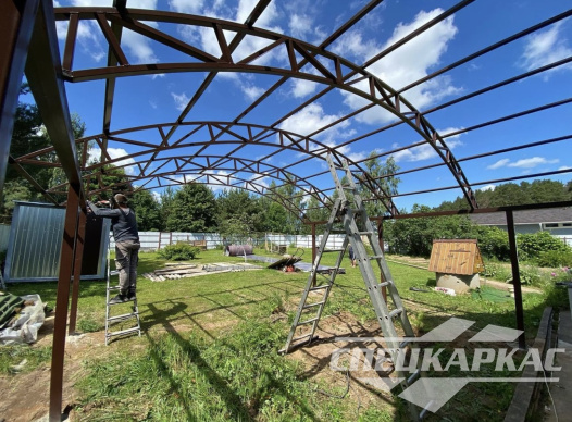 Навес из поликарбоната для зоны барбекю №22 1283