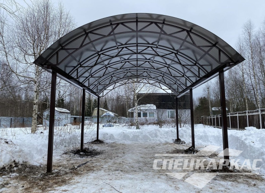 Навес для машины из поликарбоната №48 1540