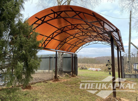 Автонавес для машины из поликарбоната №76 1805