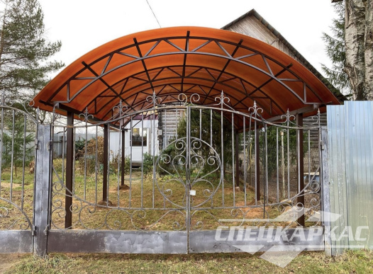 Автонавес для машины из поликарбоната №76 1814