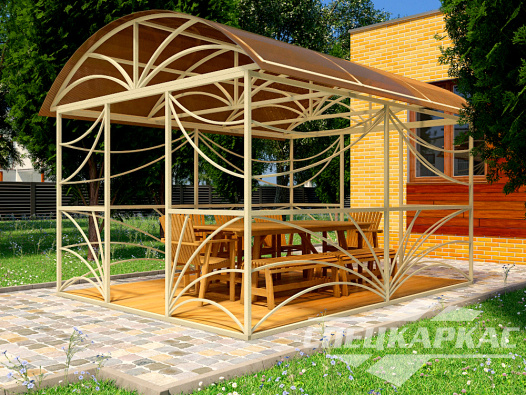 Беседка из поликарбоната №10 - фото 378