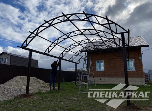 Навес для машины из поликарбоната №34 1403