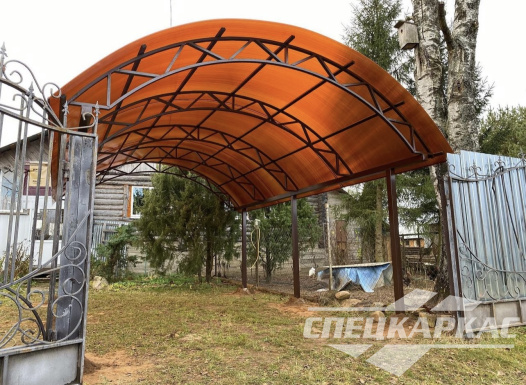 Автонавес для машины из поликарбоната №76 1810