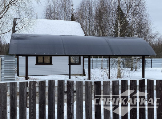 Навес для машины из поликарбоната №48 1544