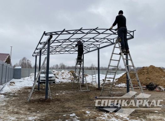 Навес для машины односкатного типа №47 1529