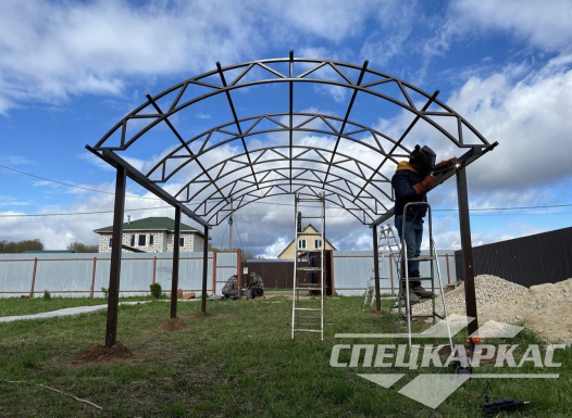 Навес для машины из поликарбоната №34 1402