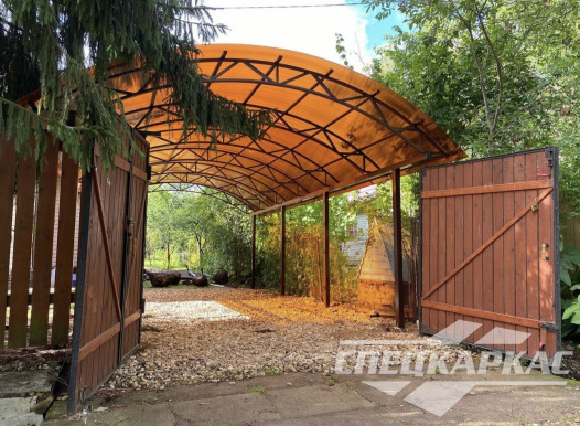 Навес для автомобилей на даче №94 2004