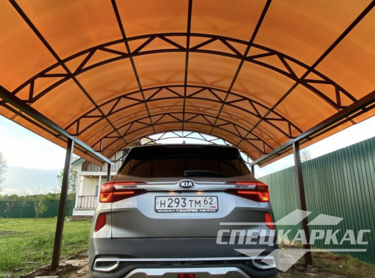 Навес для одной машины на дачу №26 1328