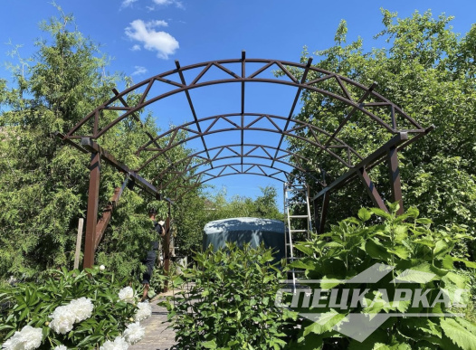 Навес из поликарбоната для зоны барбекю №21 1272