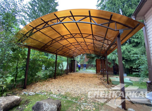 Навес для автомобилей на даче №94 2000