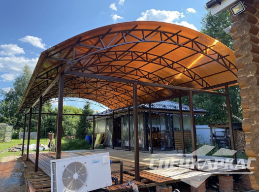 Навес из поликарбоната для бассейна №12 1190