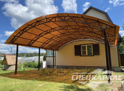 Навес из поликарбоната для зоны барбекю №22 1286