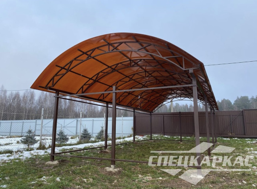 Навес из поликарбоната арочного типа №58 1639