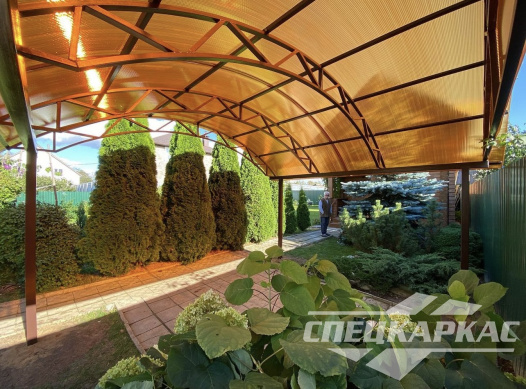 Навес из поликарбоната для дачи №93 1993