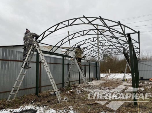 Навес для парковки двух автомобилей друг за другом №62 1676