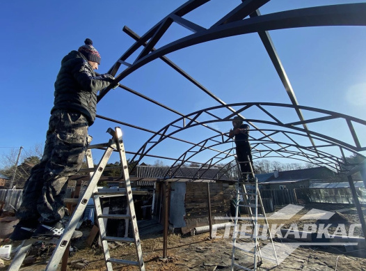 Классический арочный навес для одной машины №40 1462