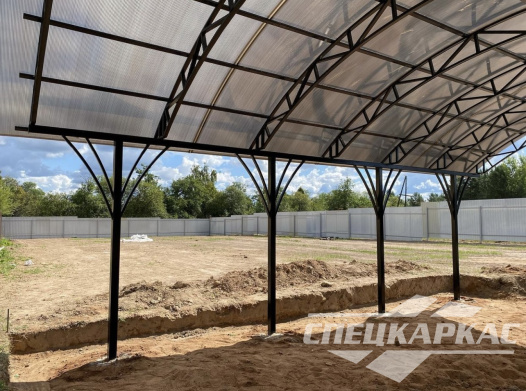 Арочный навес из поликарбоната для автомобилей №10 1170