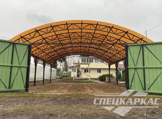 Навес для парковки двух автомобилей №78 1844