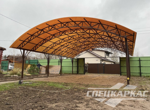 Навес для парковки двух автомобилей №78 1841