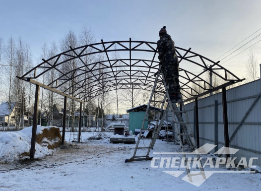 Навес для автомобиля арочного типа №57 1629