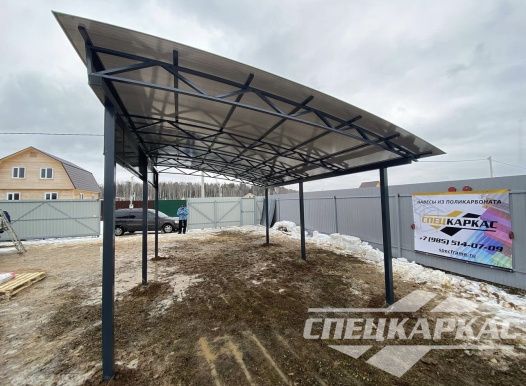 Навес для машины односкатного типа №47 1525